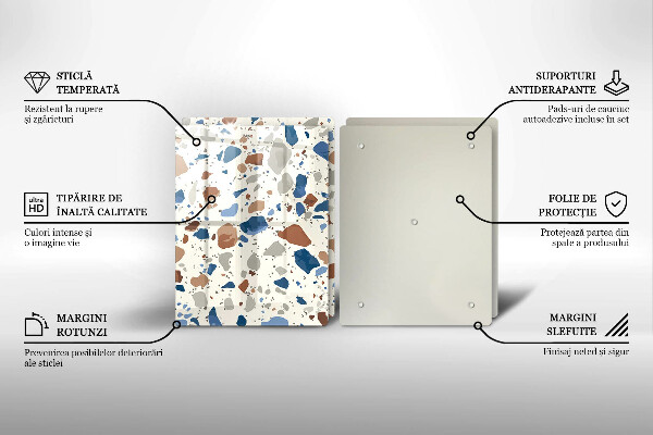 Tagliere in vetro temperato Gres decorativo