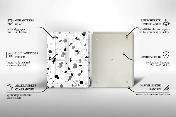 Tagliere in vetro temperato Gres decorativo