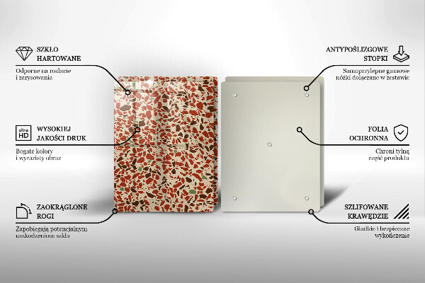 Tagliere in vetro temperato Gres pregiato