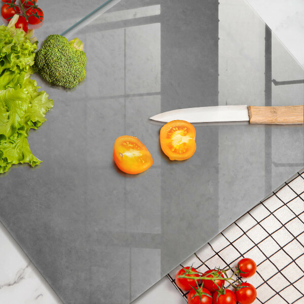 Tagliere in vetro temperato Fondo di struttura concreta