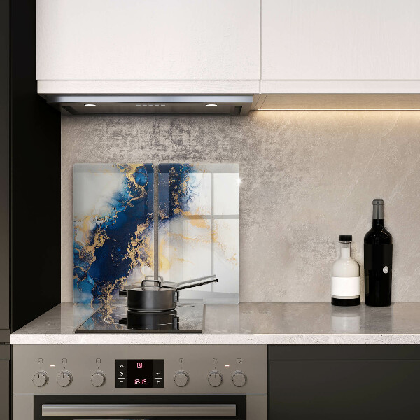 Tagliere in vetro temperato Astrazione con il blu