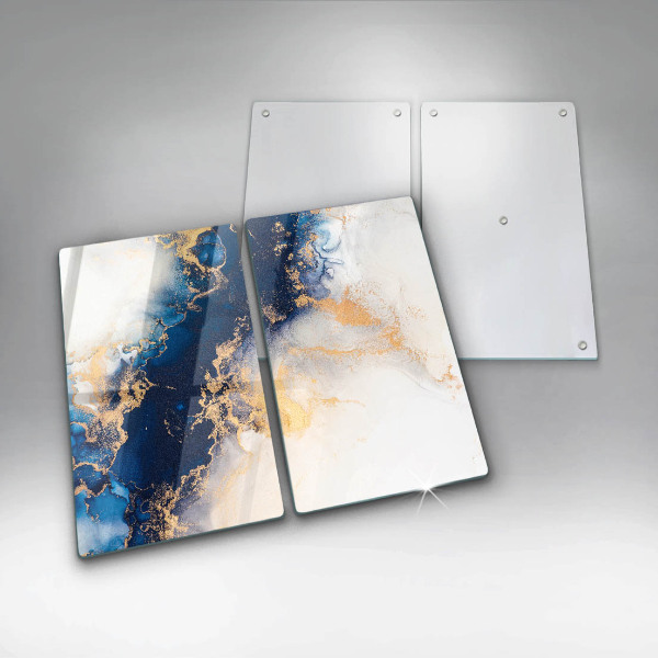 Tagliere in vetro temperato Astrazione con il blu