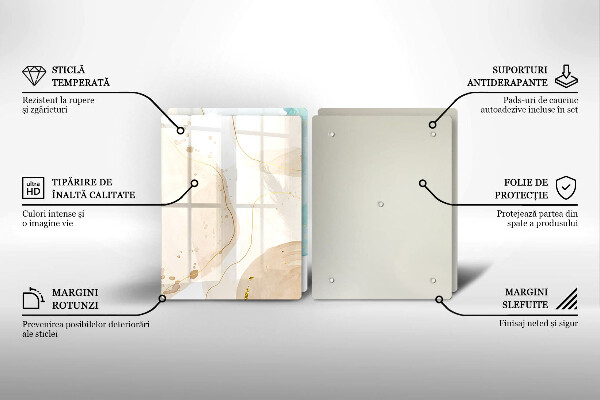 Tagliere in vetro temperato Forme boho luminose