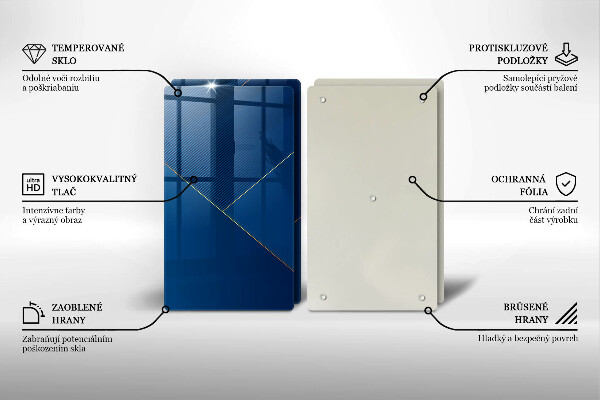 Tagliere in vetro temperato Sfondo moderno