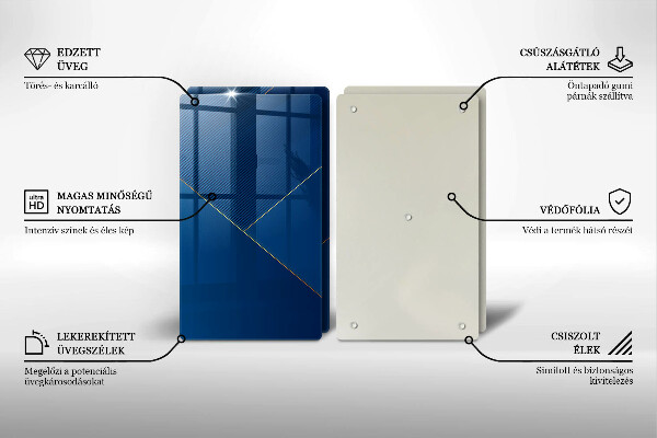 Tagliere in vetro temperato Sfondo moderno