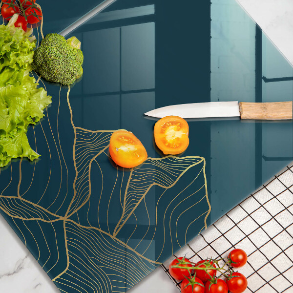 Tagliere in vetro temperato Montagne astratte