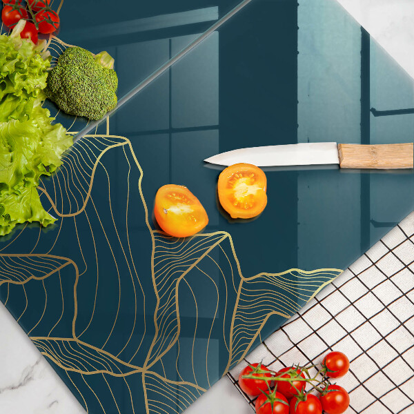 Tagliere in vetro temperato Montagne astratte