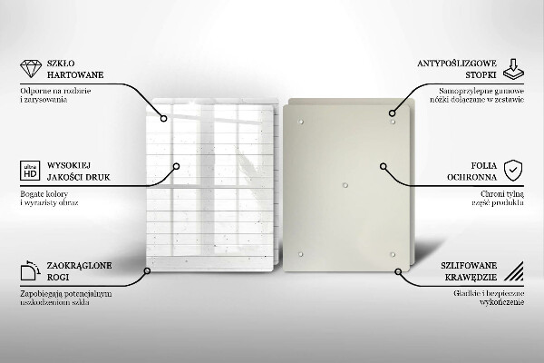 Tagliere in vetro temperato Tavole luminose moderne