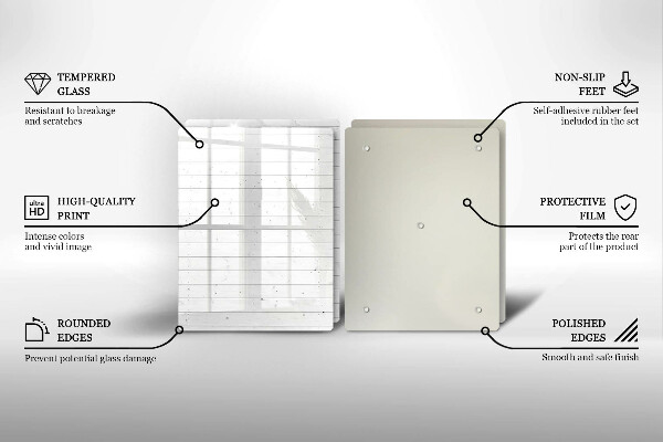 Tagliere in vetro temperato Tavole luminose moderne