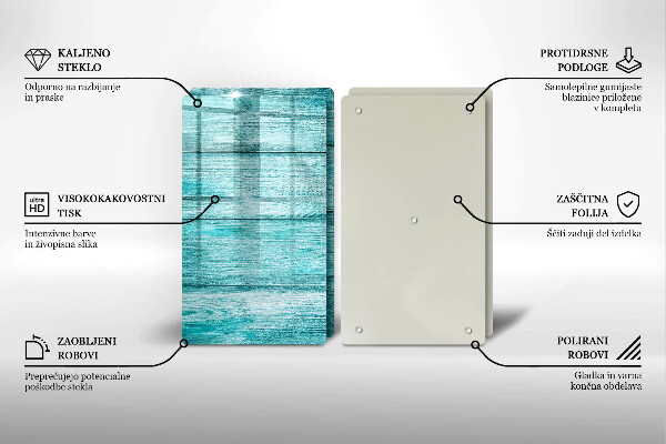 Tagliere in vetro temperato Tavole in legno d'epoca