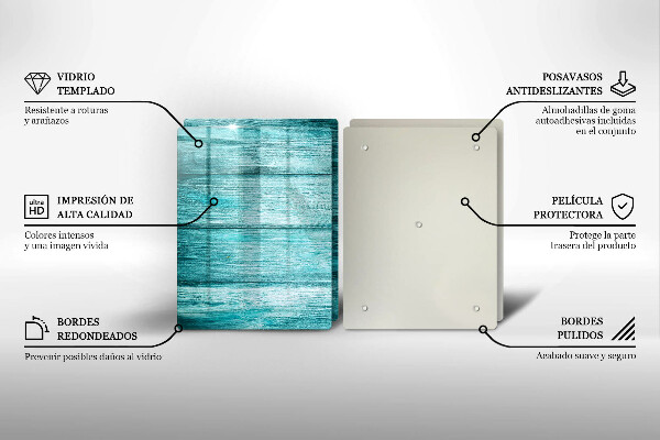Tagliere in vetro temperato Tavole in legno d'epoca