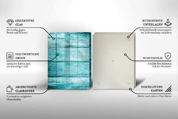 Tagliere in vetro temperato Tavole in legno d'epoca