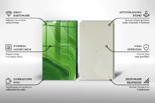 Tagliere in vetro temperato Trama astratta