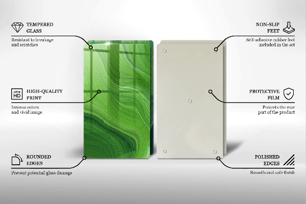 Tagliere in vetro temperato Trama astratta