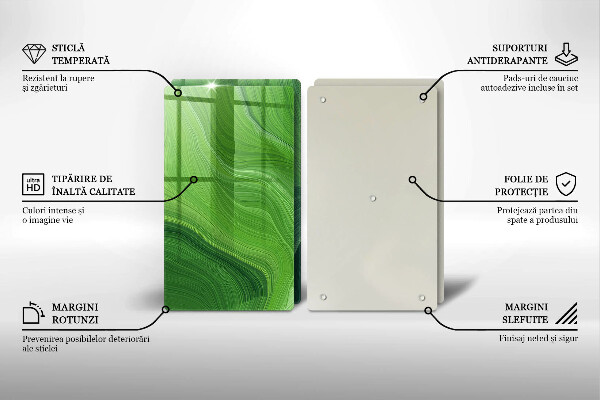 Tagliere in vetro temperato Trama astratta