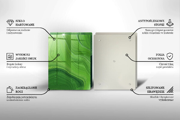 Tagliere in vetro temperato Trama astratta