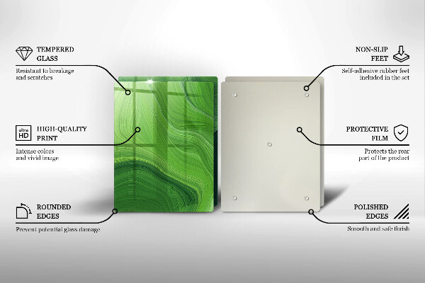 Tagliere in vetro temperato Trama astratta