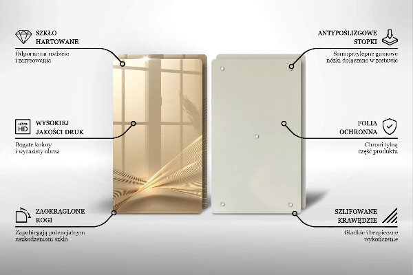 Tagliere in vetro temperato Astrazione moderna