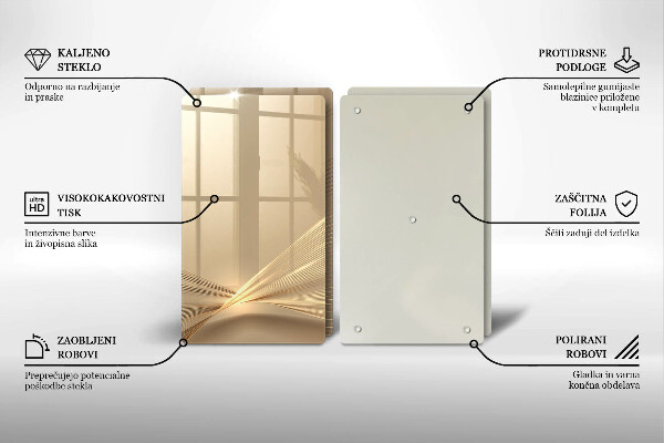 Tagliere in vetro temperato Astrazione moderna