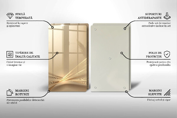 Tagliere in vetro temperato Astrazione moderna