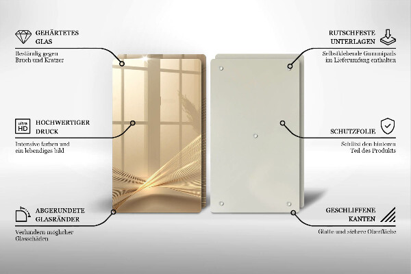 Tagliere in vetro temperato Astrazione moderna
