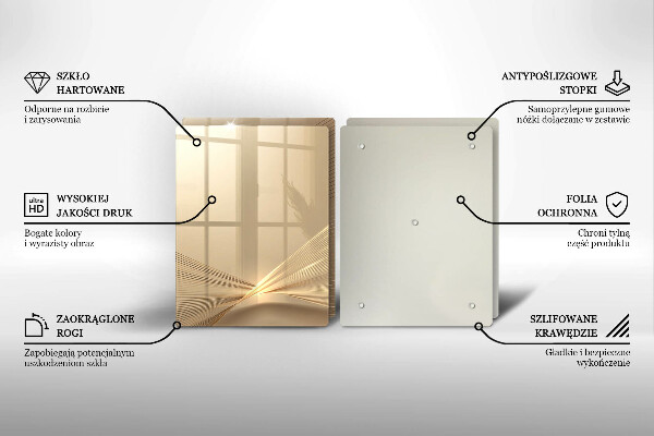 Tagliere in vetro temperato Astrazione moderna