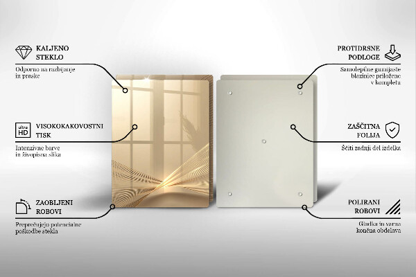 Tagliere in vetro temperato Astrazione moderna