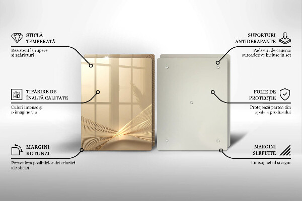 Tagliere in vetro temperato Astrazione moderna