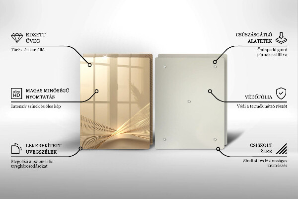 Tagliere in vetro temperato Astrazione moderna