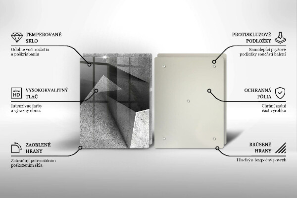 Tagliere in vetro temperato Astrazione concreta