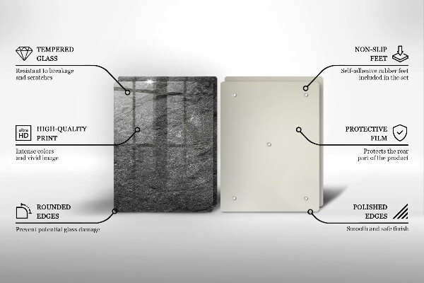 Tagliere in vetro temperato Trama di pietra