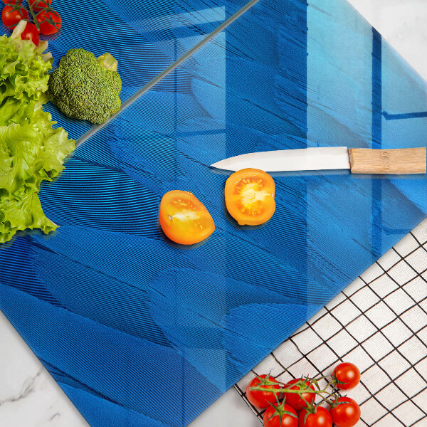 Tagliere in vetro temperato Piume di uccelli