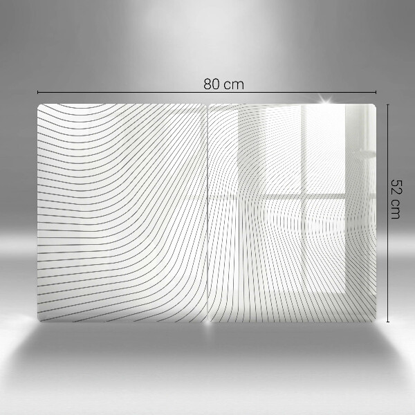 Tagliere in vetro temperato Modello di linee moderne