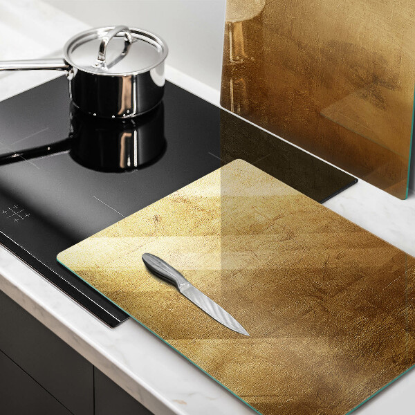 Tagliere in vetro temperato Sfondo texture oro