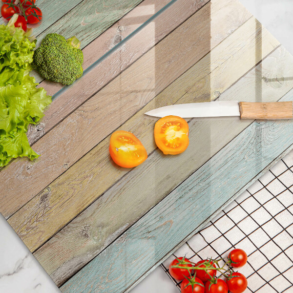 Tagliere in vetro temperato Tavole vintage colorate