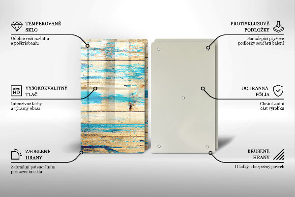 Tagliere in vetro temperato Tavole di legno retrò