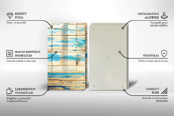 Tagliere in vetro temperato Tavole di legno retrò