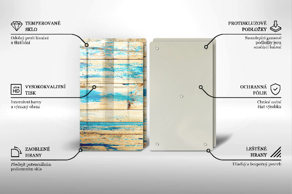Tagliere in vetro temperato Tavole di legno retrò