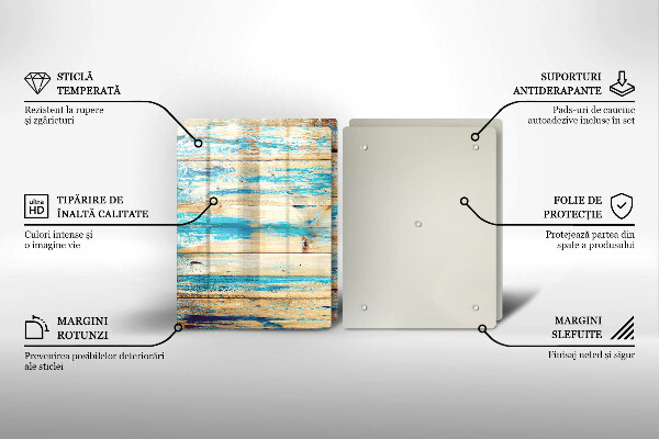 Tagliere in vetro temperato Tavole di legno retrò