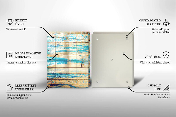 Tagliere in vetro temperato Tavole di legno retrò