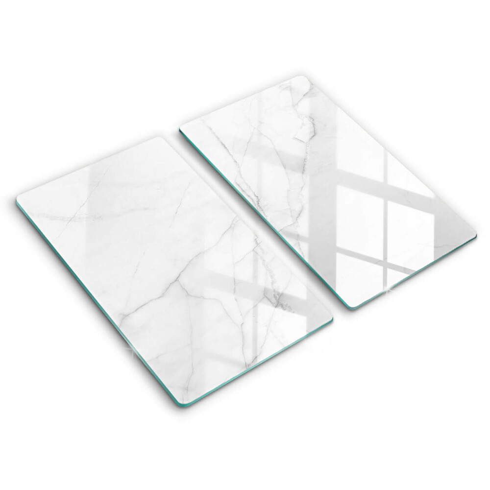 Tagliere in vetro temperato Sfondo di pietra di marmo