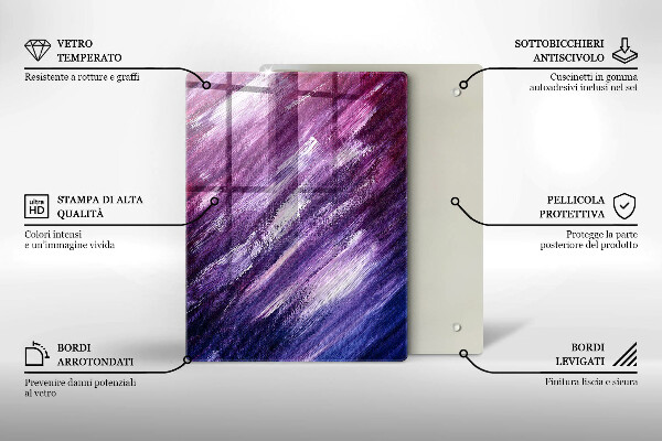 Tagliere in vetro Colore grigio