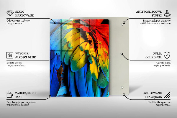 Tagliere in vetro blu navy