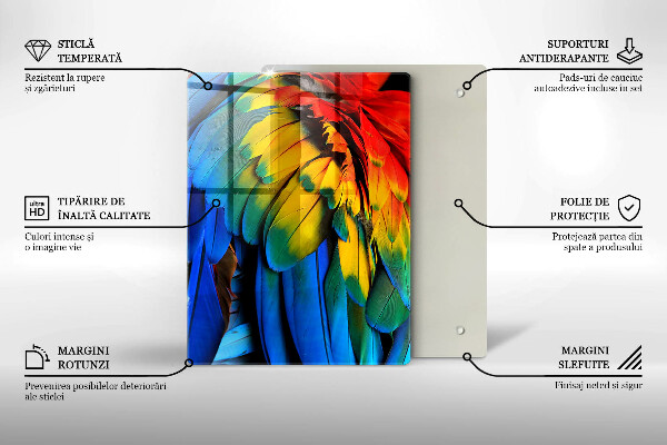 Tagliere in vetro blu navy