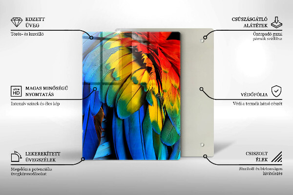 Tagliere in vetro blu navy