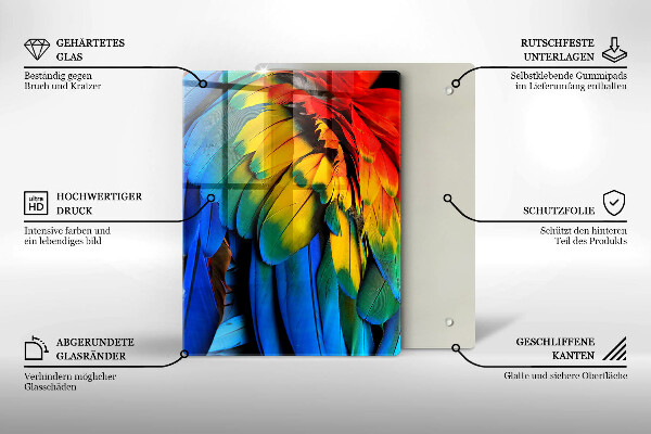 Tagliere in vetro blu navy