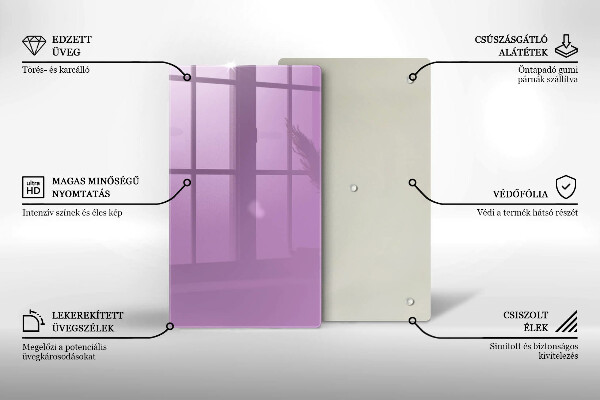 Tagliere in vetro Colore viola