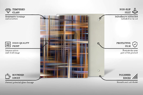 Tagliere in vetro Giallo