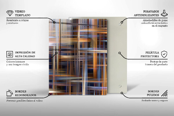 Tagliere in vetro Giallo