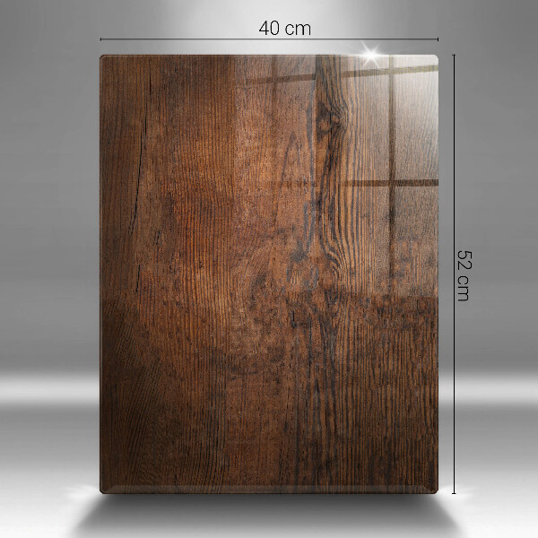 Tagliere in vetro Tavola in legno scuro